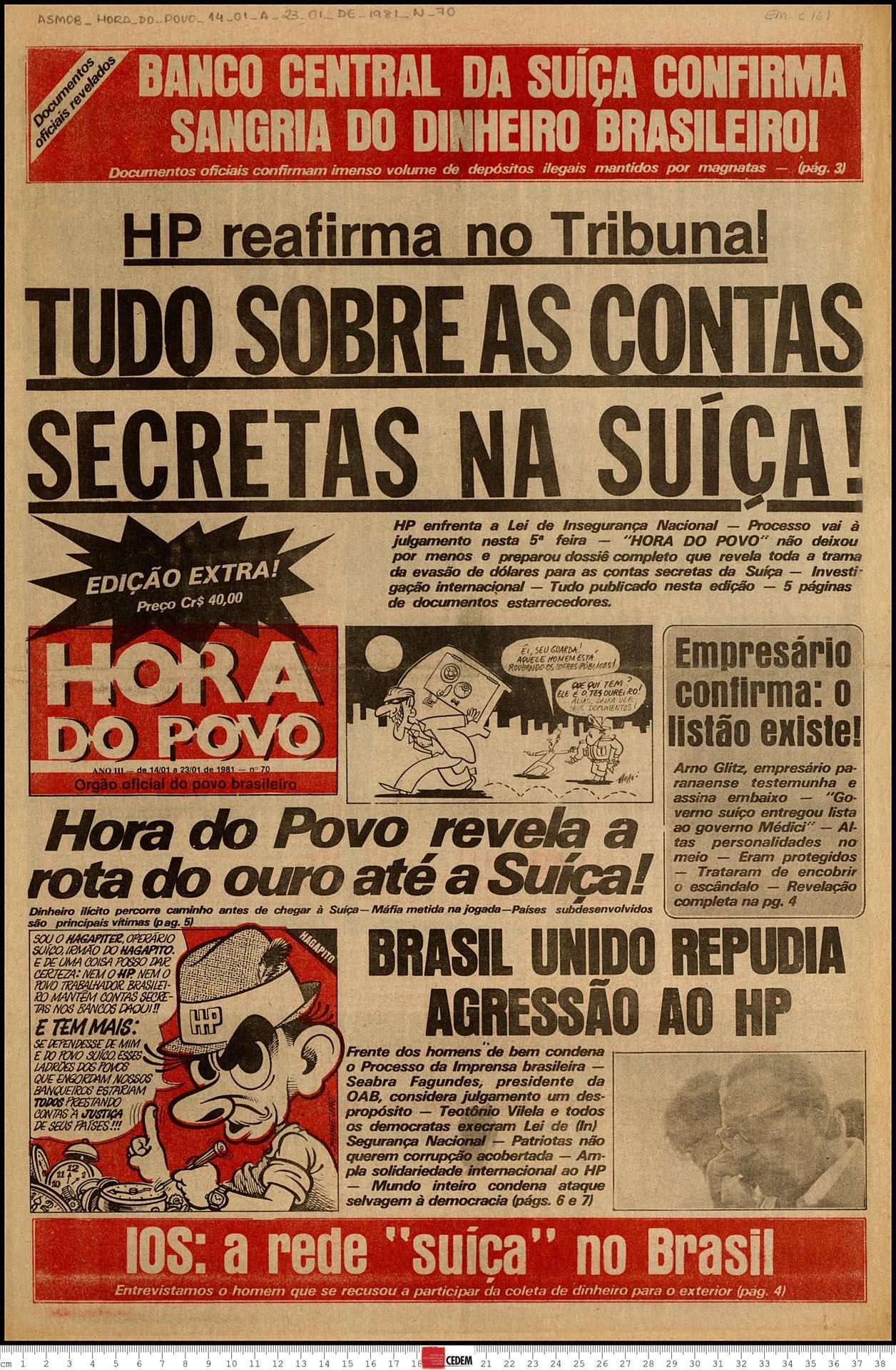 Hora do Povo - 14 - 01 a 23/jan. 1981