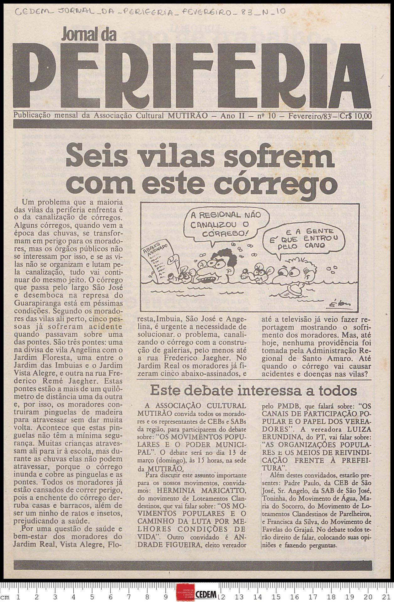 Jornal da Periferia - 10 - fev. 1983