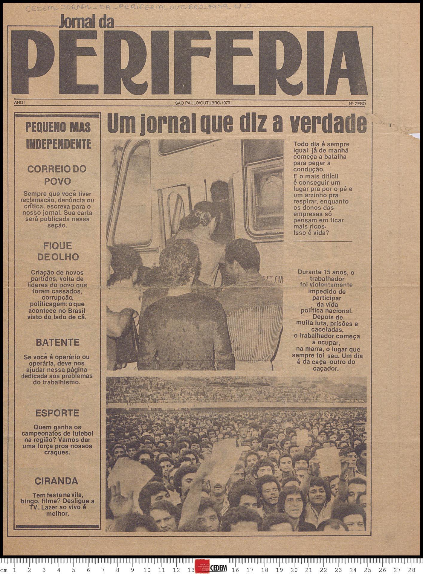 Jornal da Periferia - 0 - out. 1979