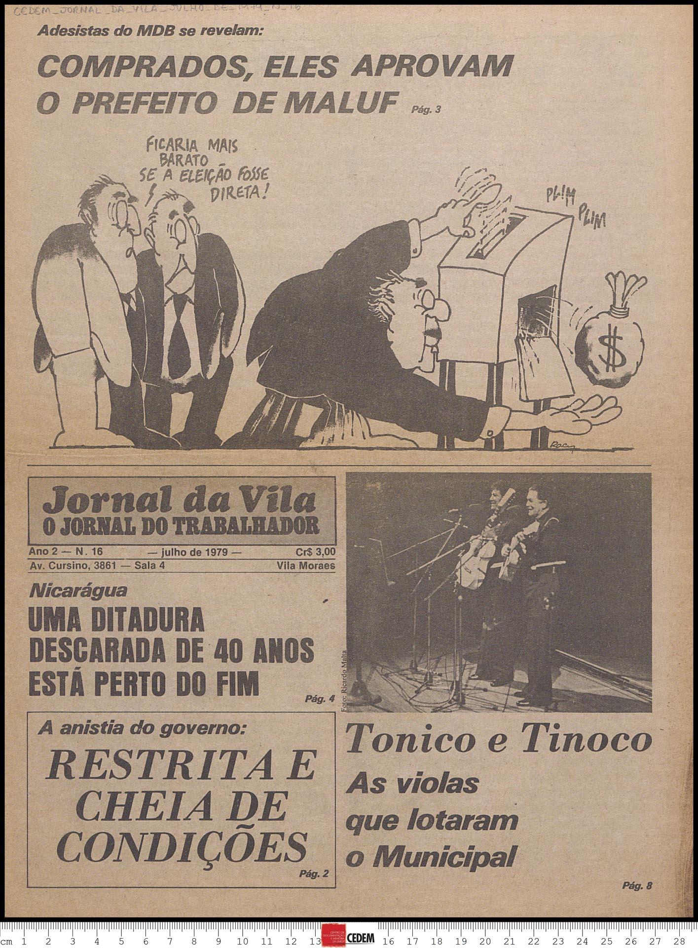 Jornal da Vila - 16 - jul. 1979
