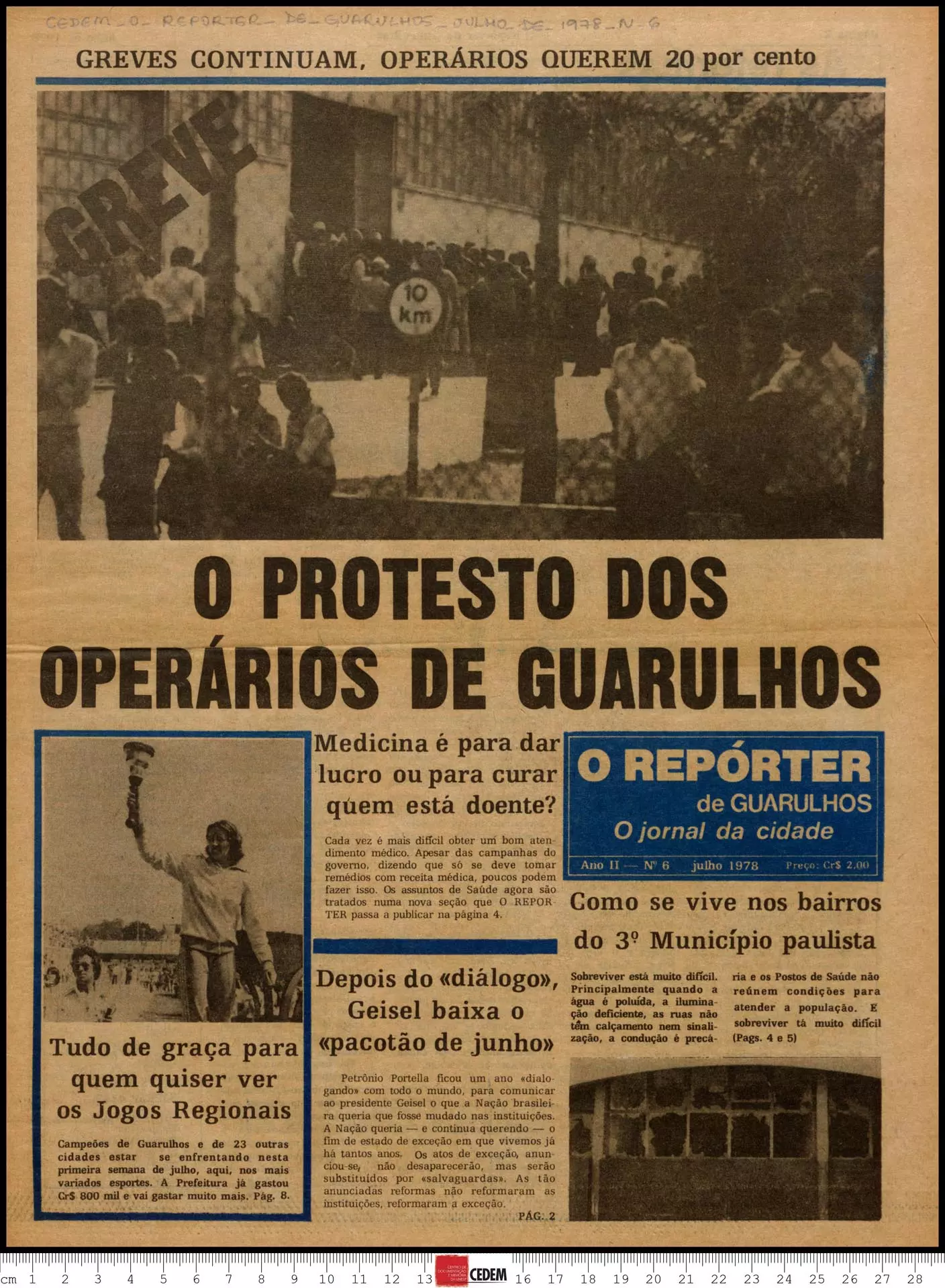 O reportér de Guarulhos - 6 - jul. 1978