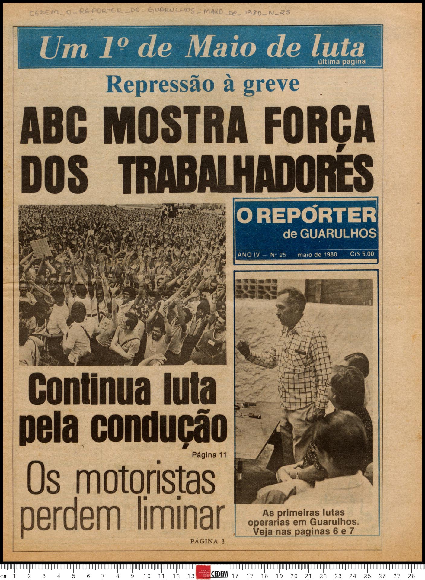 O reportér de Guarulhos - 25 - mai. 1980
