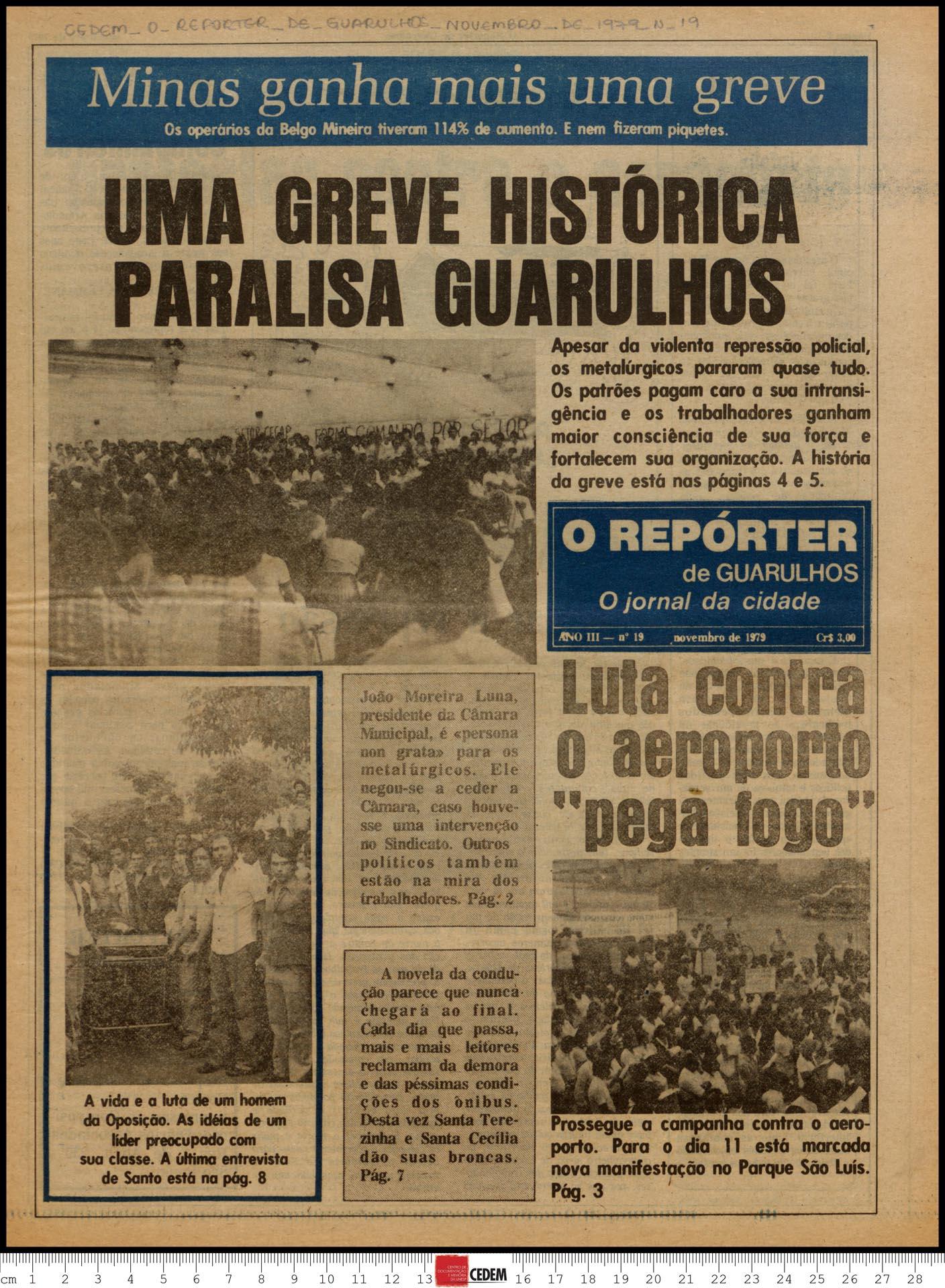 O reportér de Guarulhos - 19 - nov. 1979