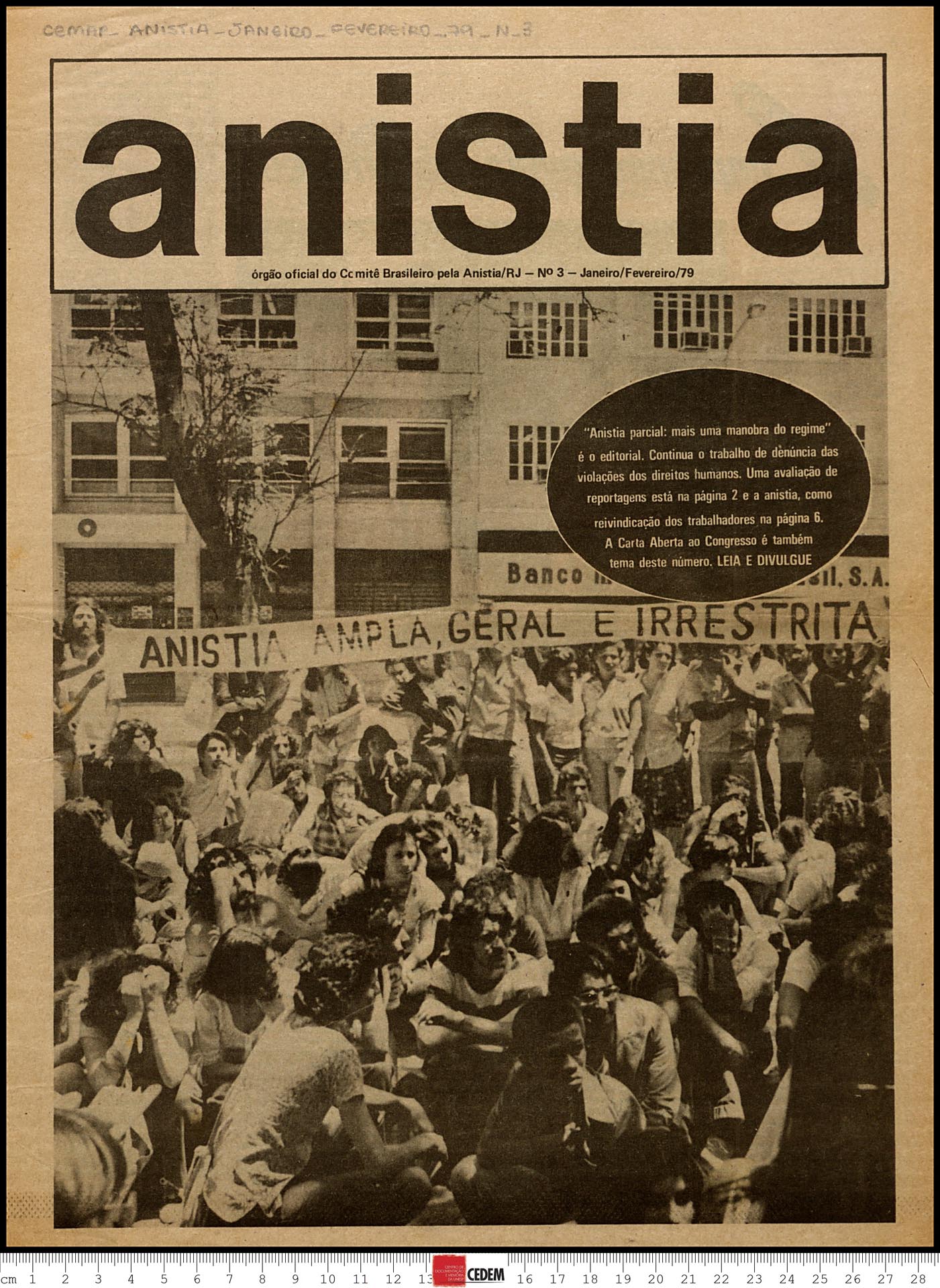 Anistia - 3 - jan. a fev. de 1979