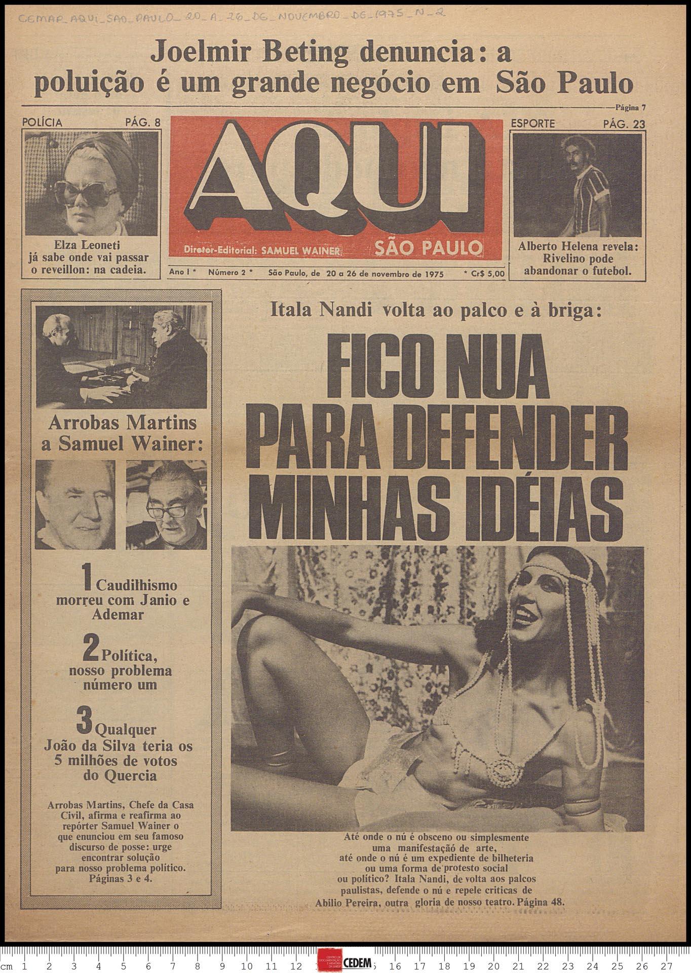 Aqui São Paulo - 20 a 26 de novembro de 1975 n 02