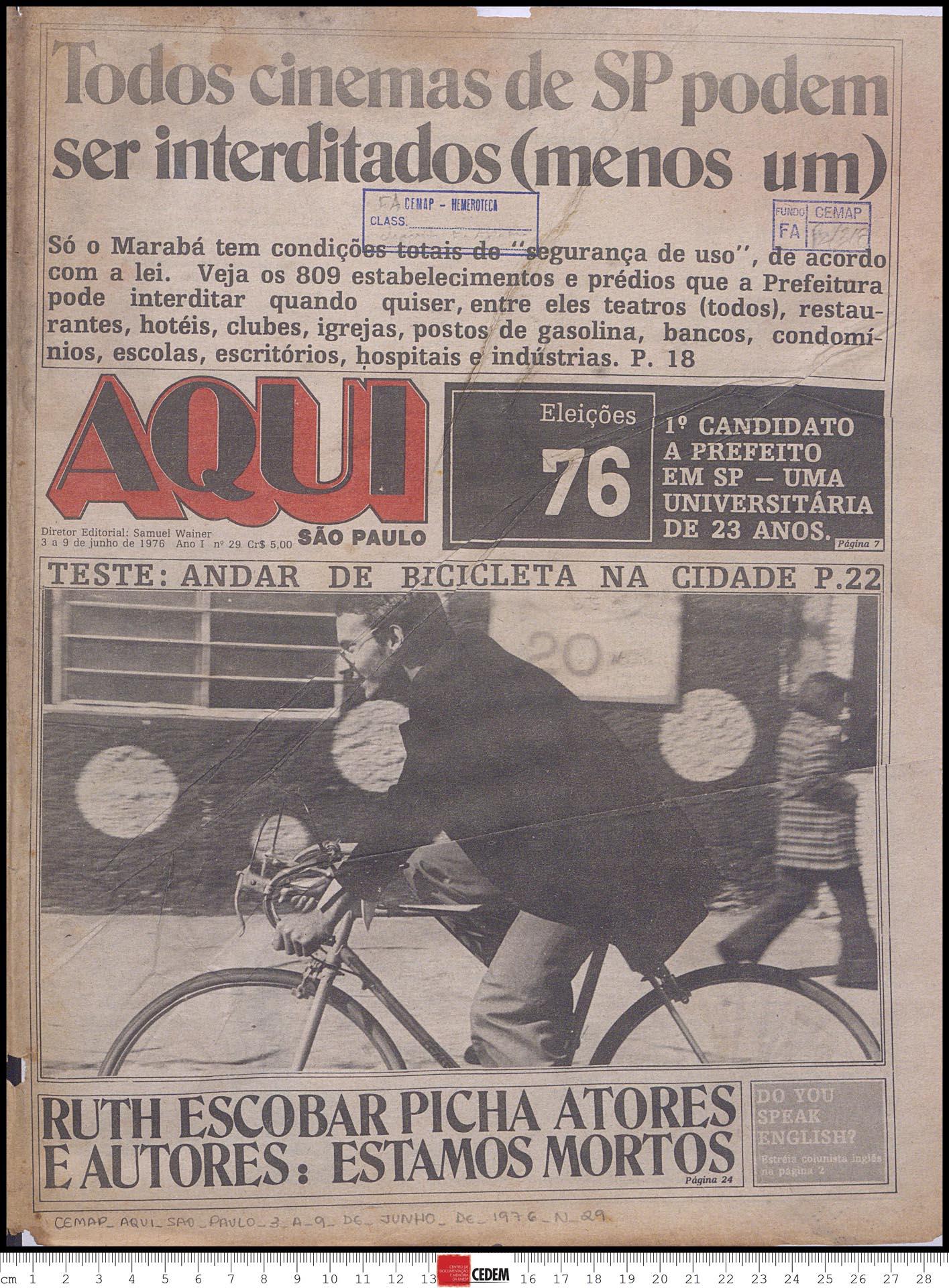 Aqui São Paulo - 3 a 9 de junho de 1976 - n 29