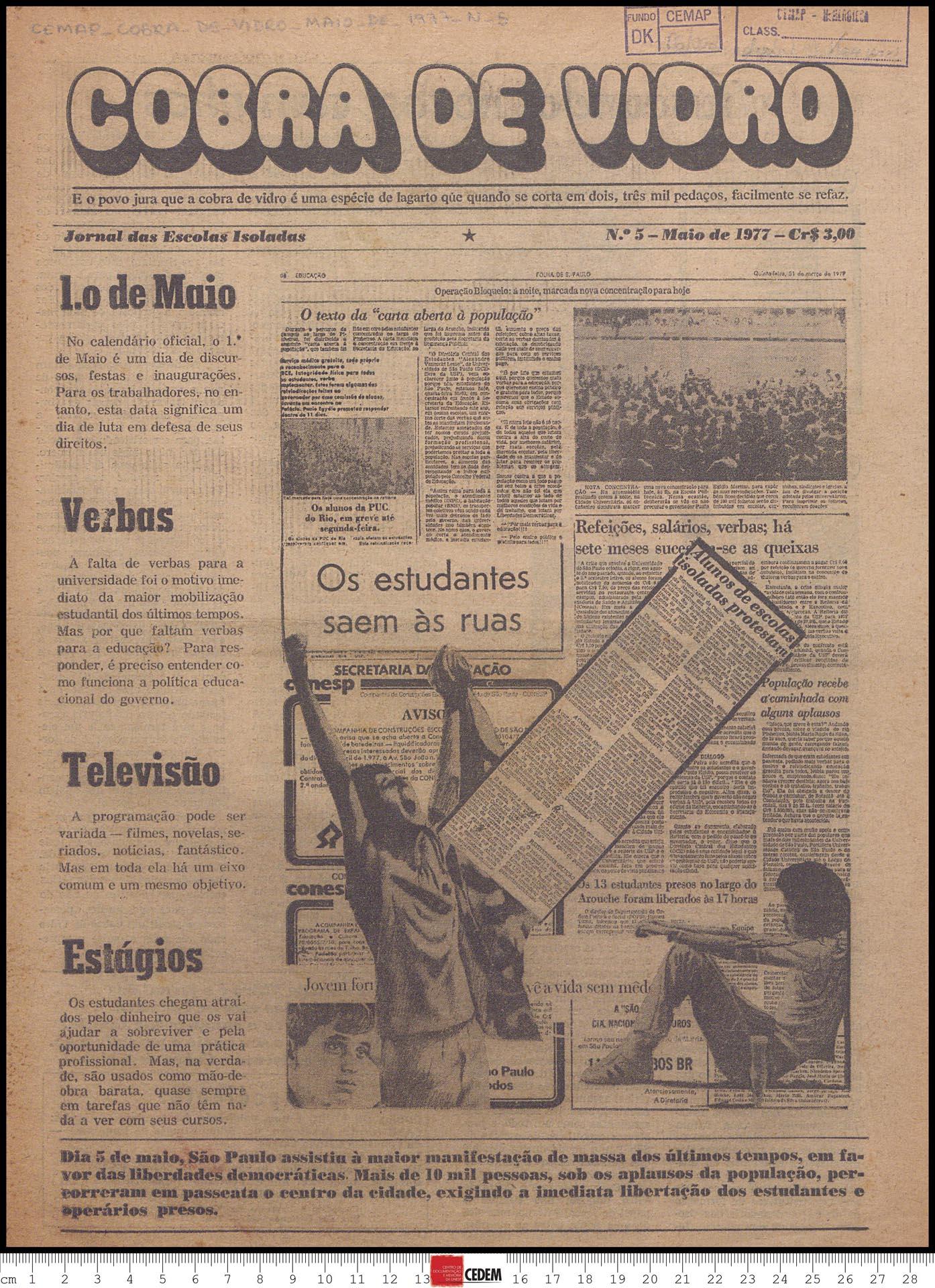 Cobra de Vidro - 5 - mai. 1977