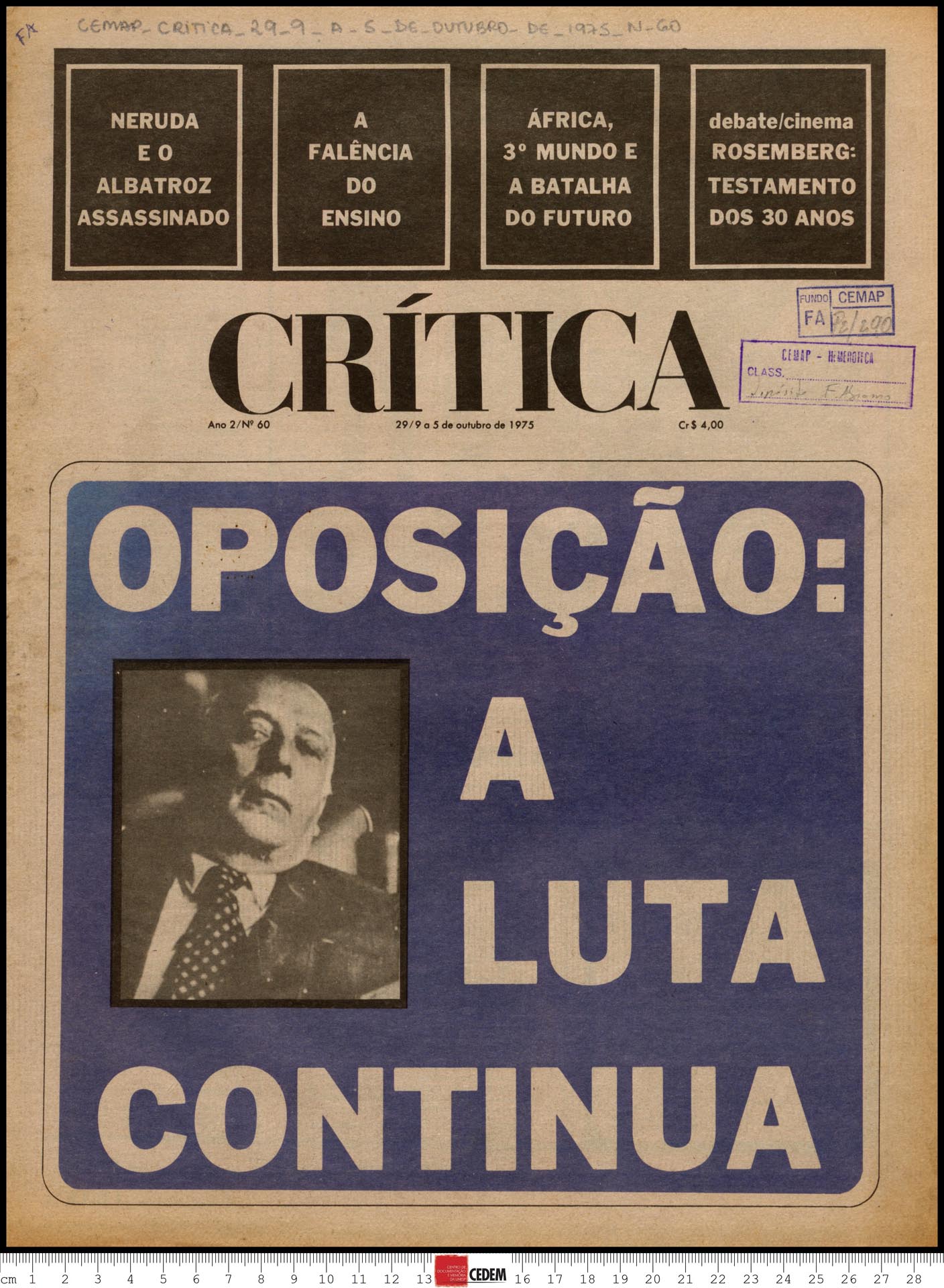 Crítica - 60 - 29 /9 a 5 de out. de 1975