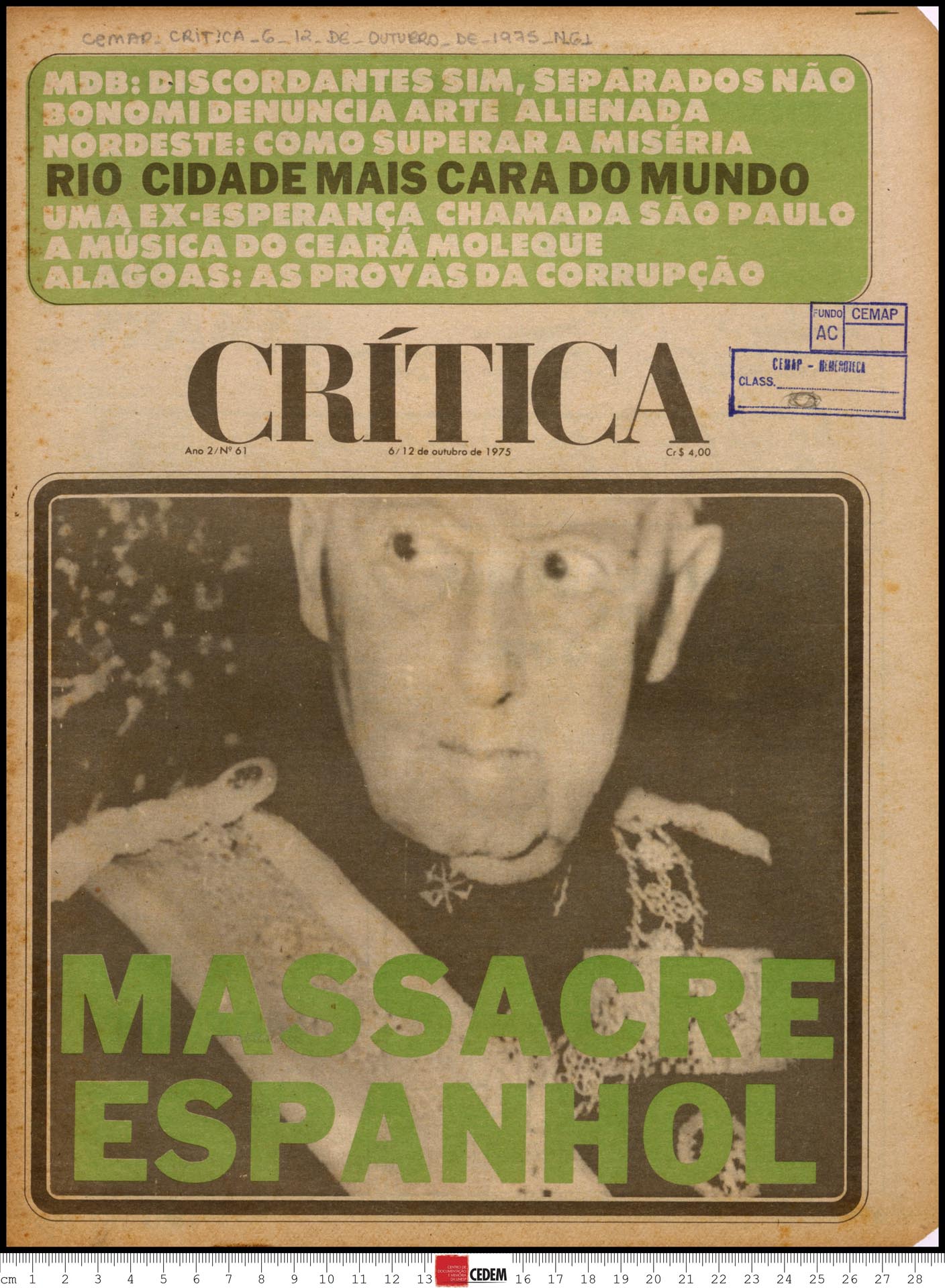 Crítica - 61 - 6 a 12 e out. de 1975