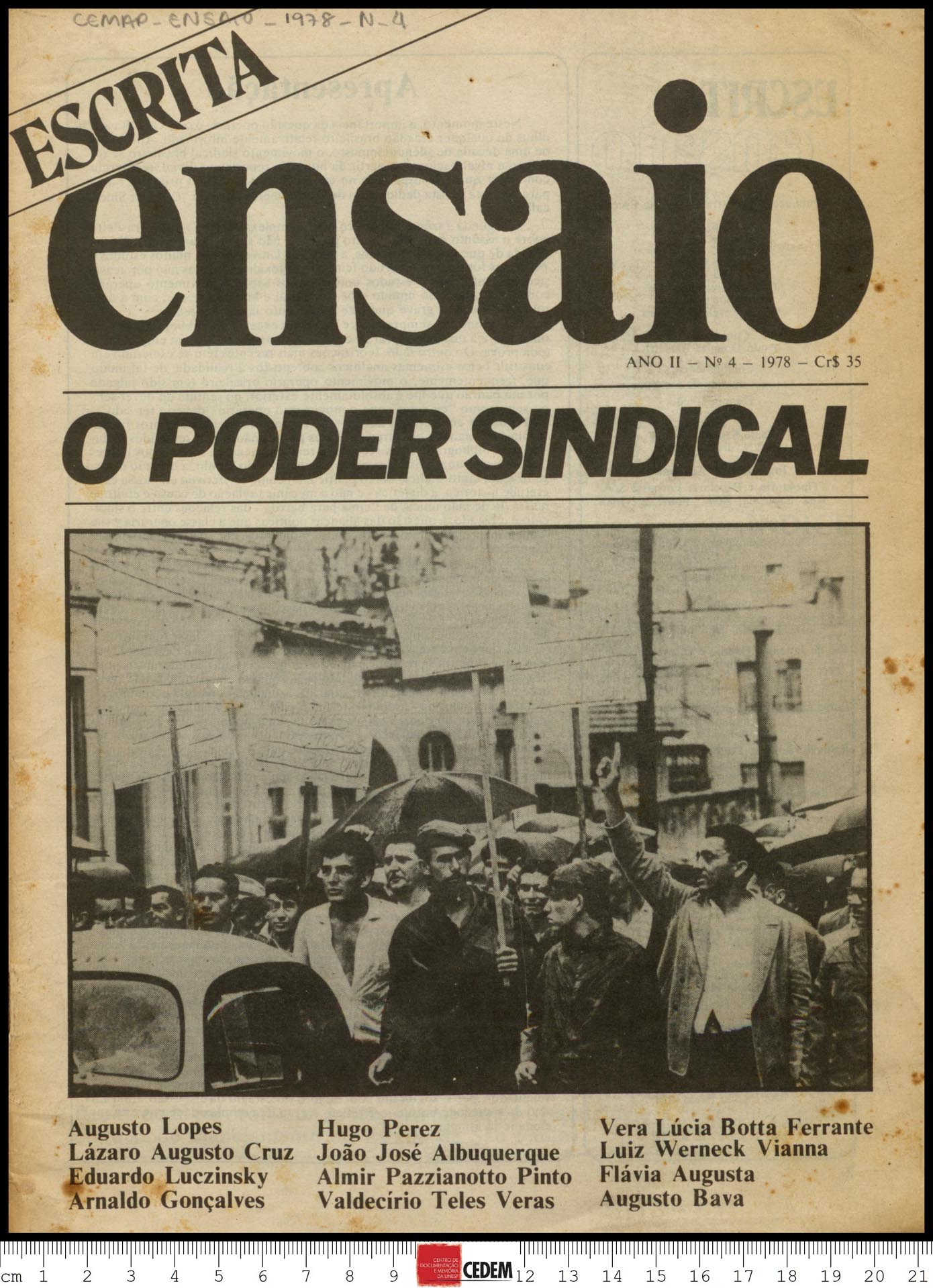 Escrita / Ensaio - 4 - 1978