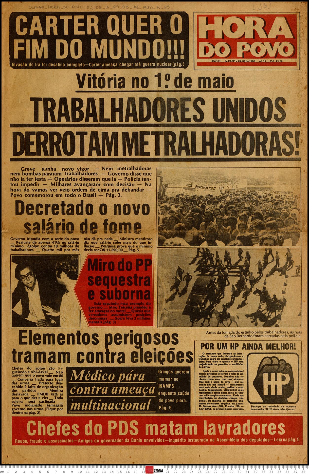 Hora do Povo - 35 - 2 a 9 de mai. de 1980
