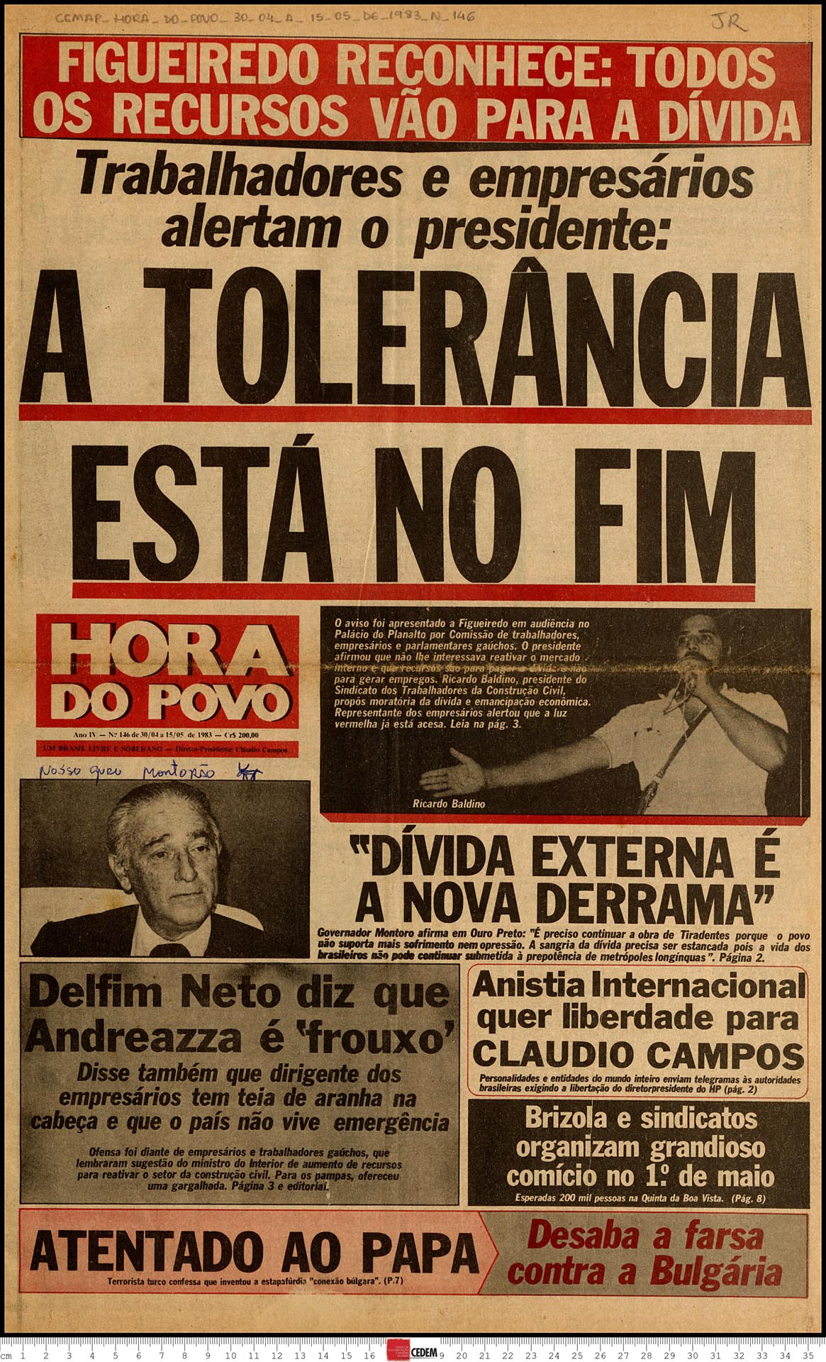 Hora do Povo - 146 - 3 de abr. a 15 de mai. 1982