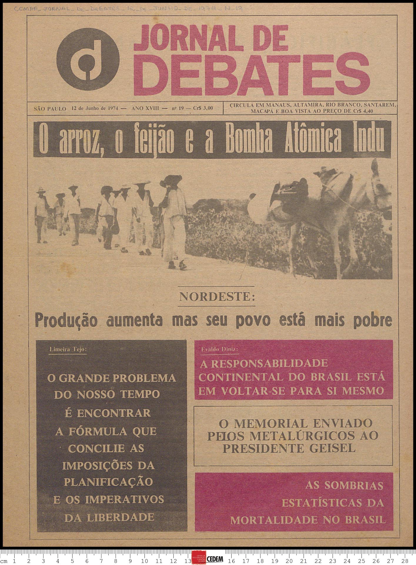 Jornal de debates - 19 - jun.74