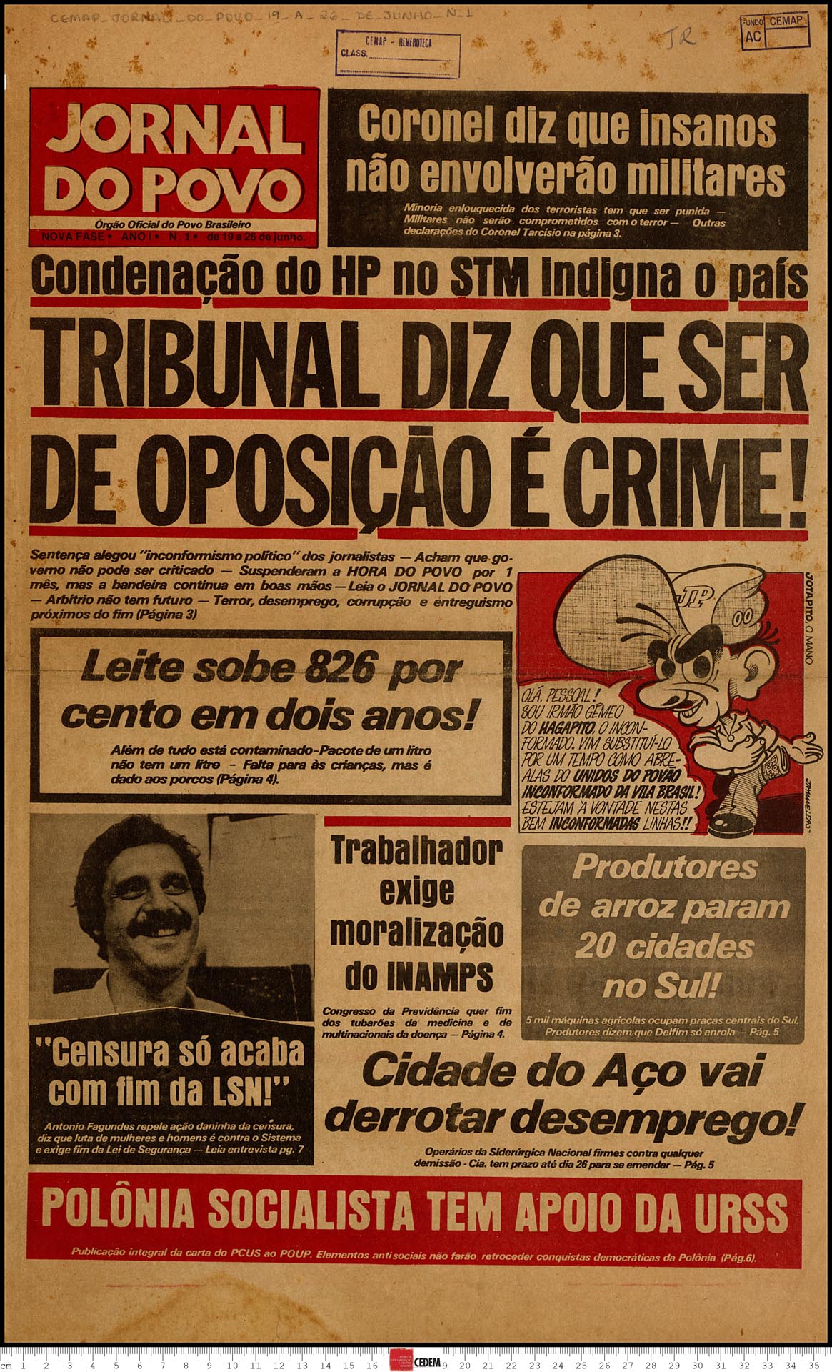 Jornal do Povo - 1 - 19 a 26 de jun. 1981