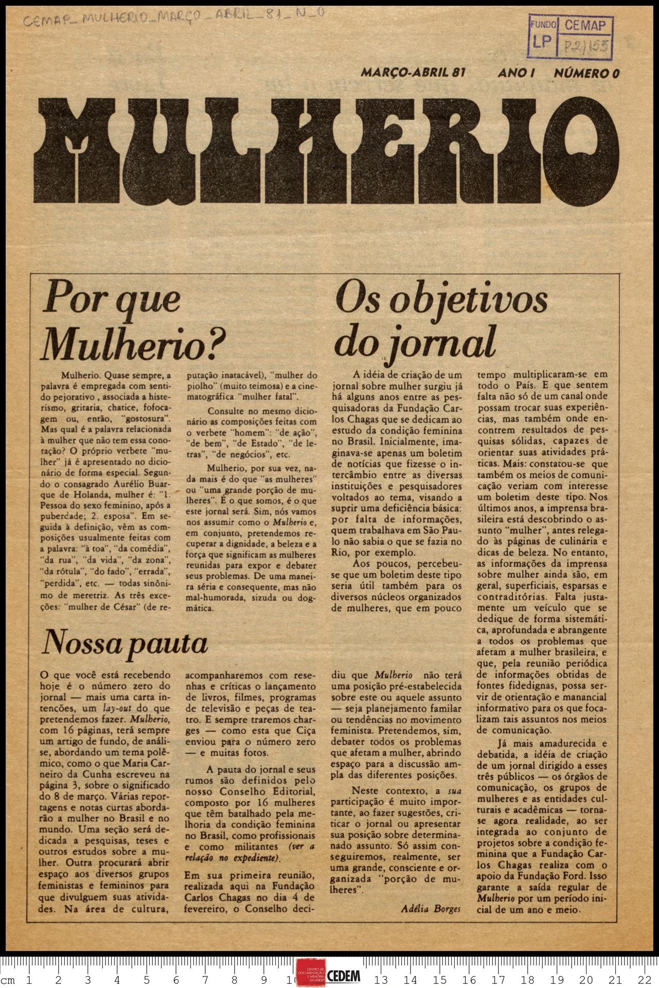 Mulherio - 0 - mar. abr. 1981