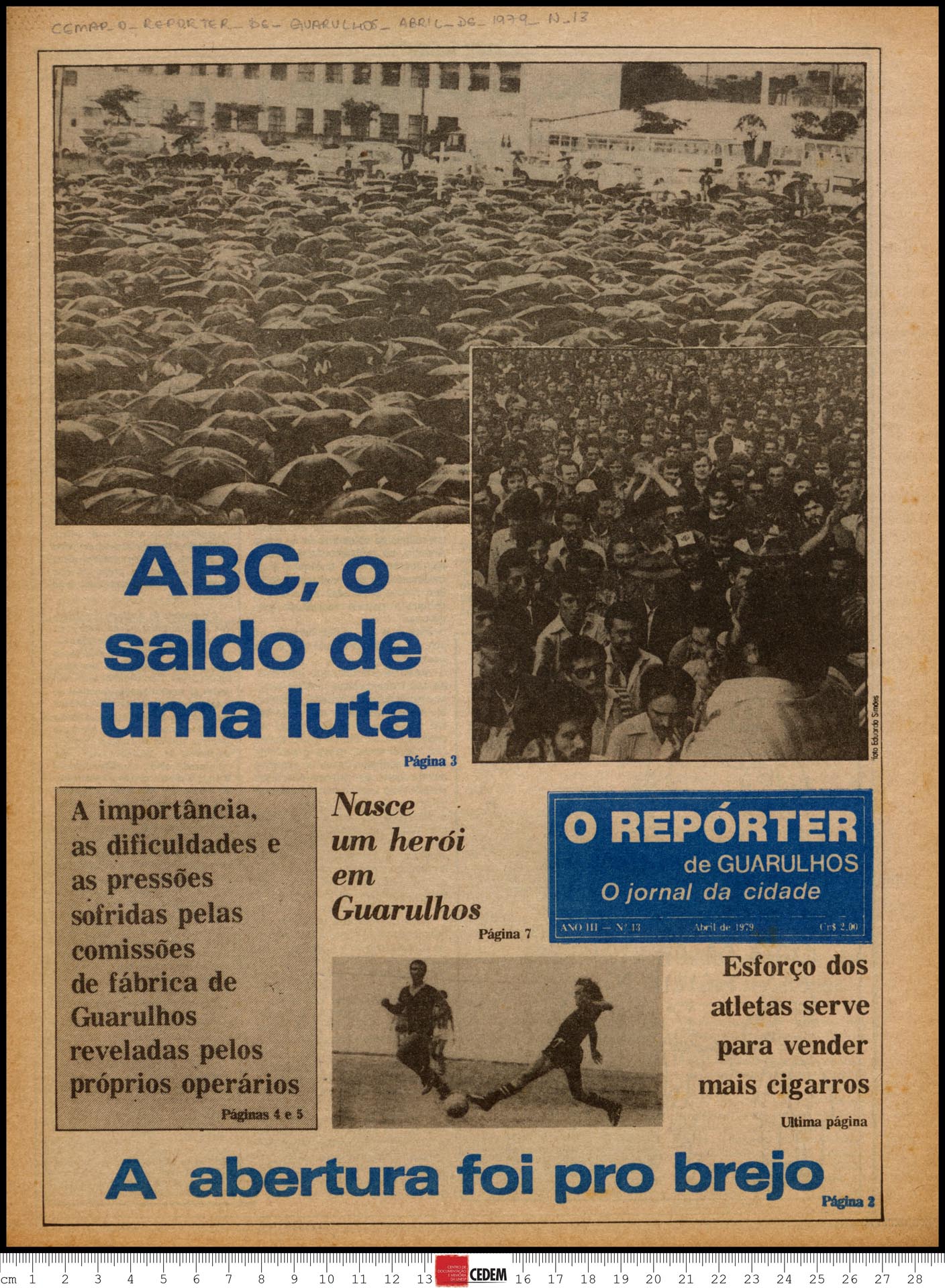 O reportér de Guarulhos - 13 - abr. 1979