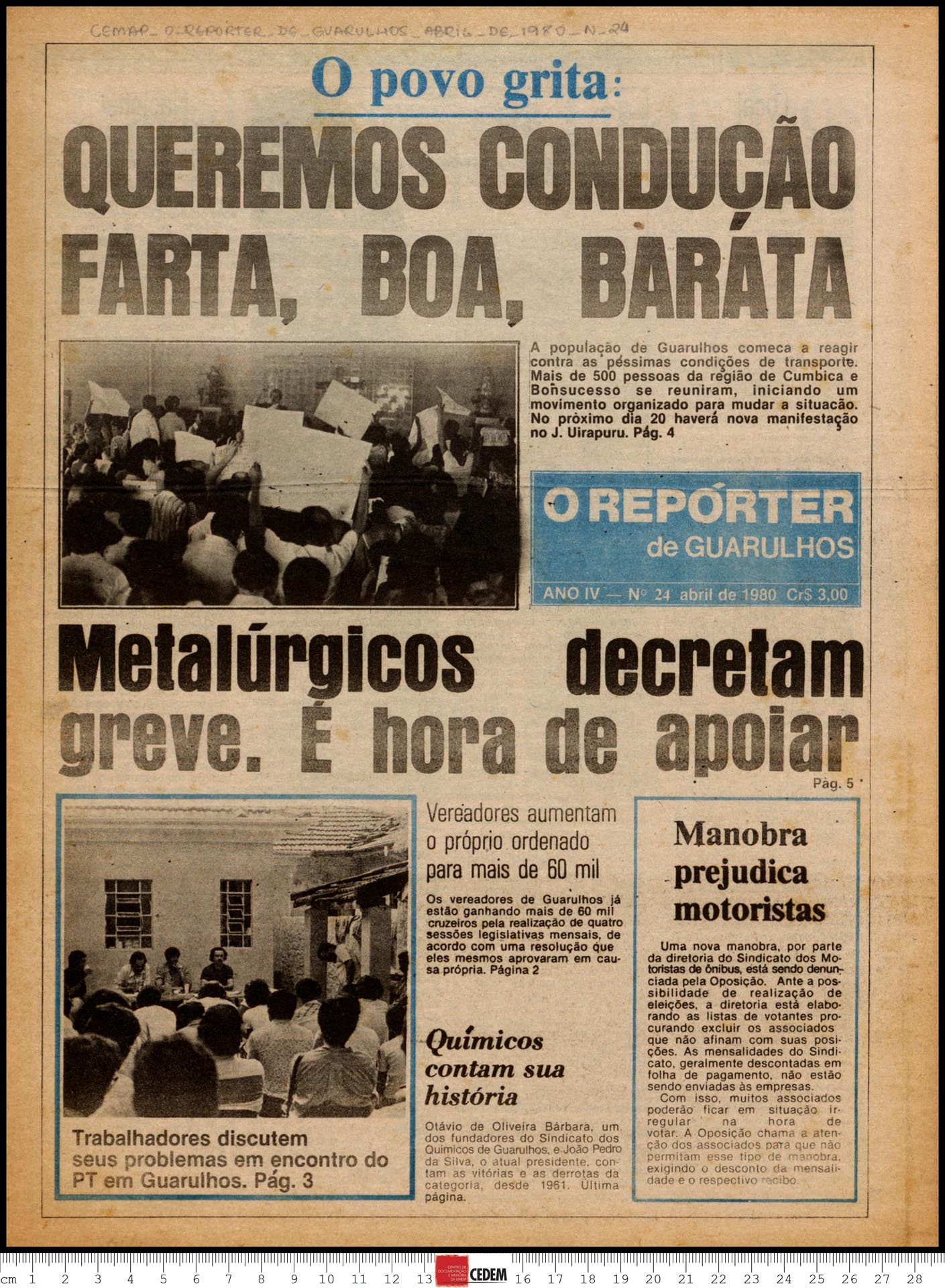 O reportér de Guarulhos - 24 - abr. 1980
