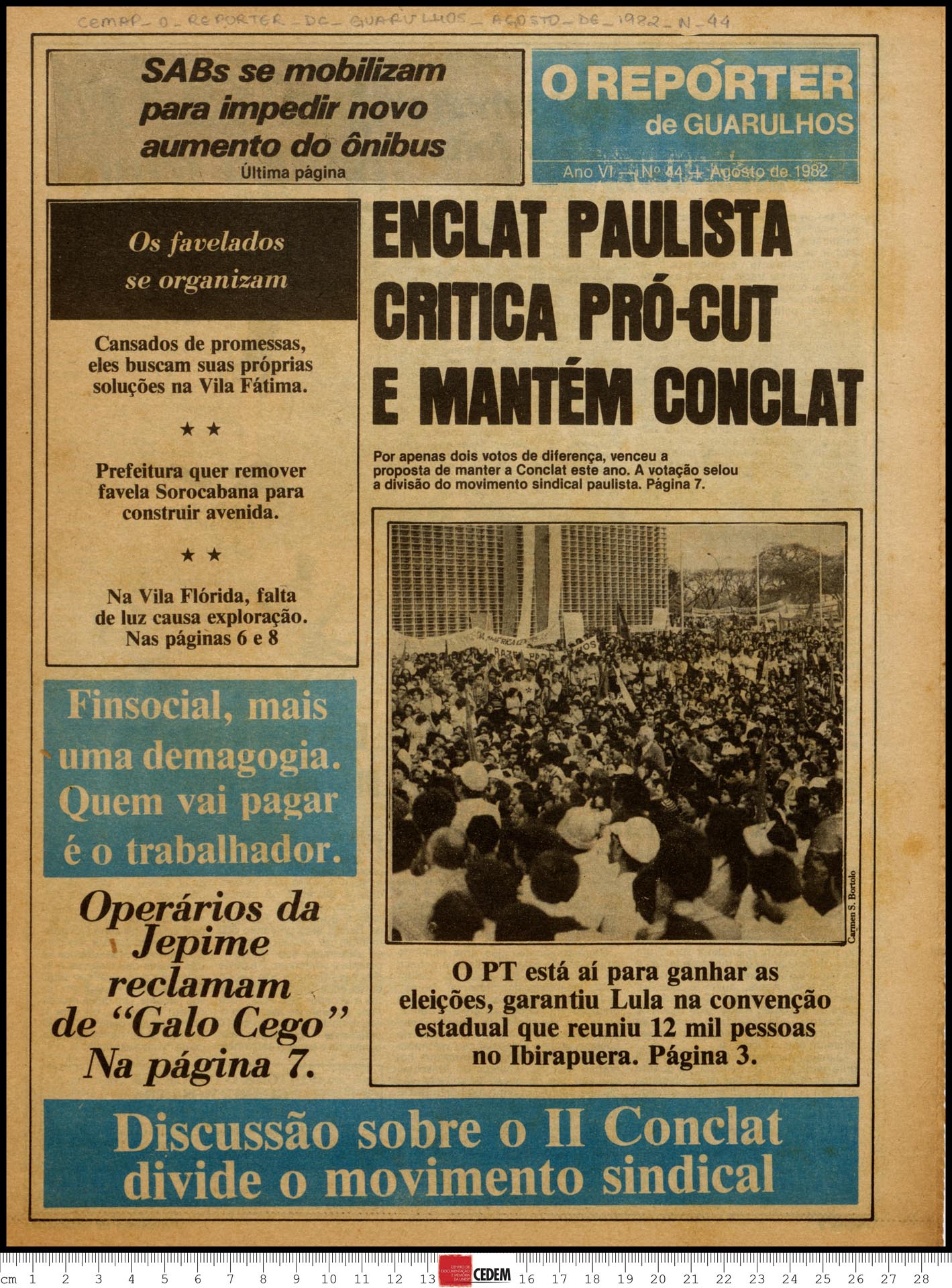 O reportér de Guarulhos - 44 - ago. 1982