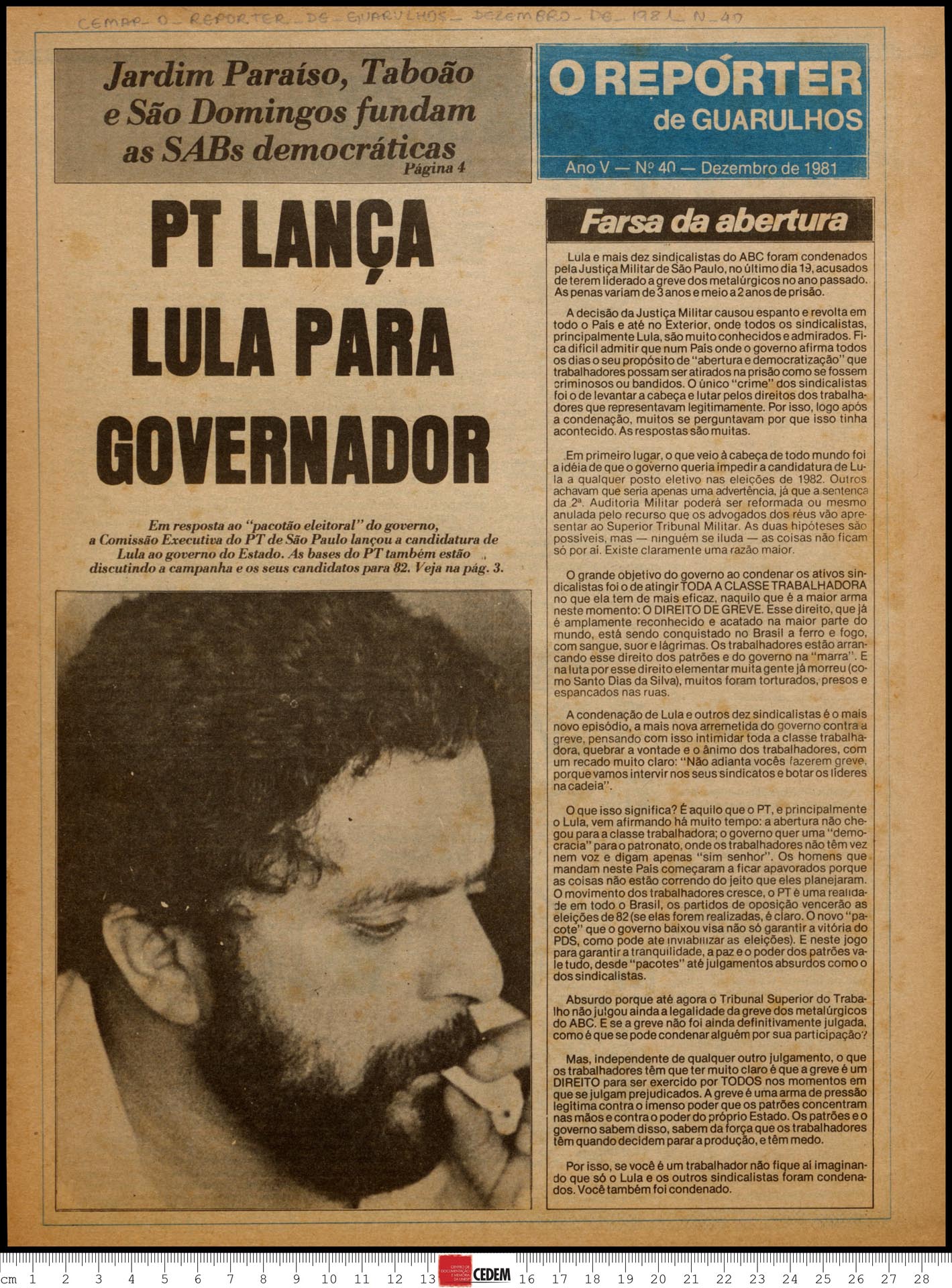 O reportér de Guarulhos - 32 - dez. 1980