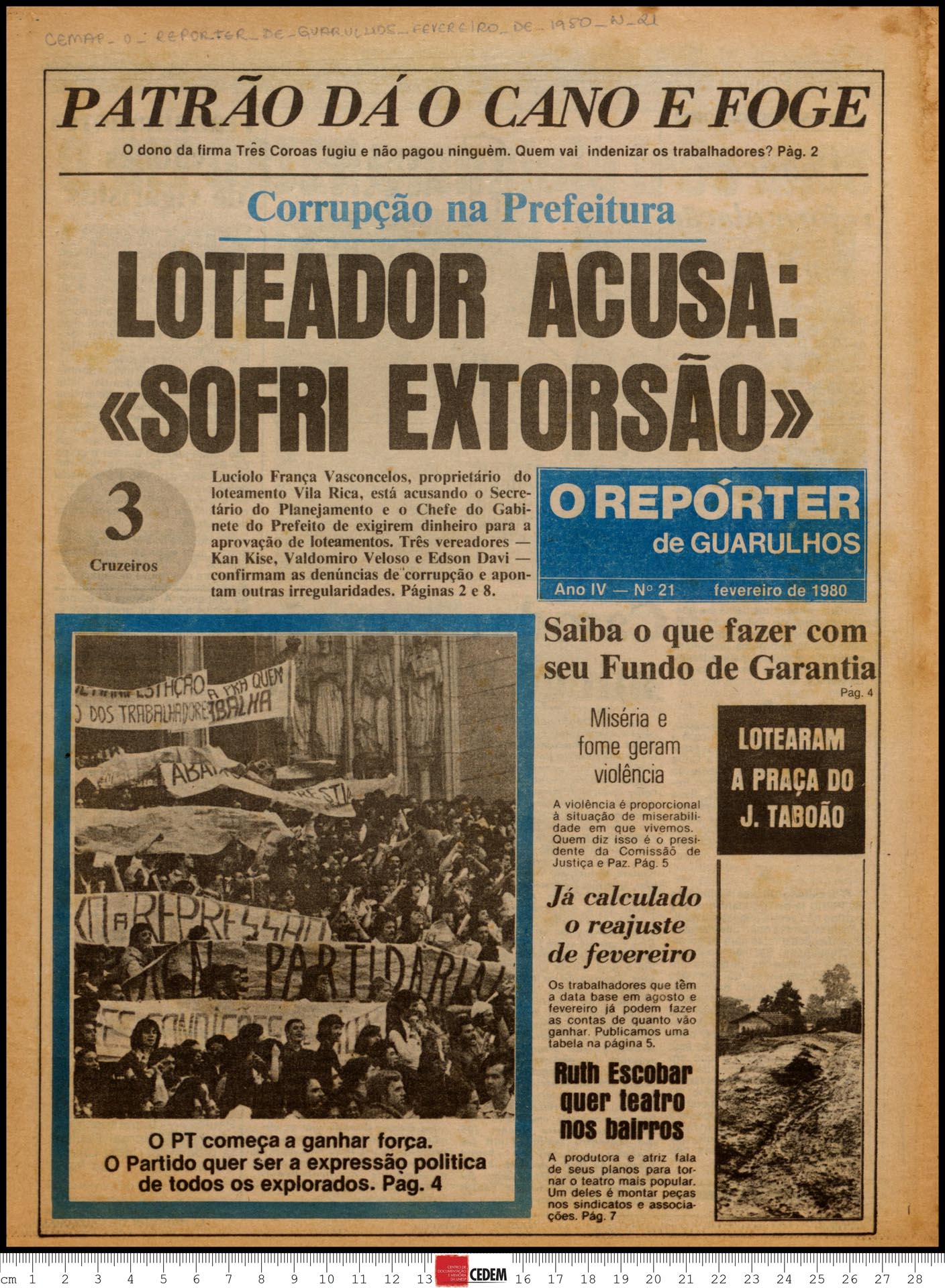 O reportér de Guarulhos - 21 - fev. 1980