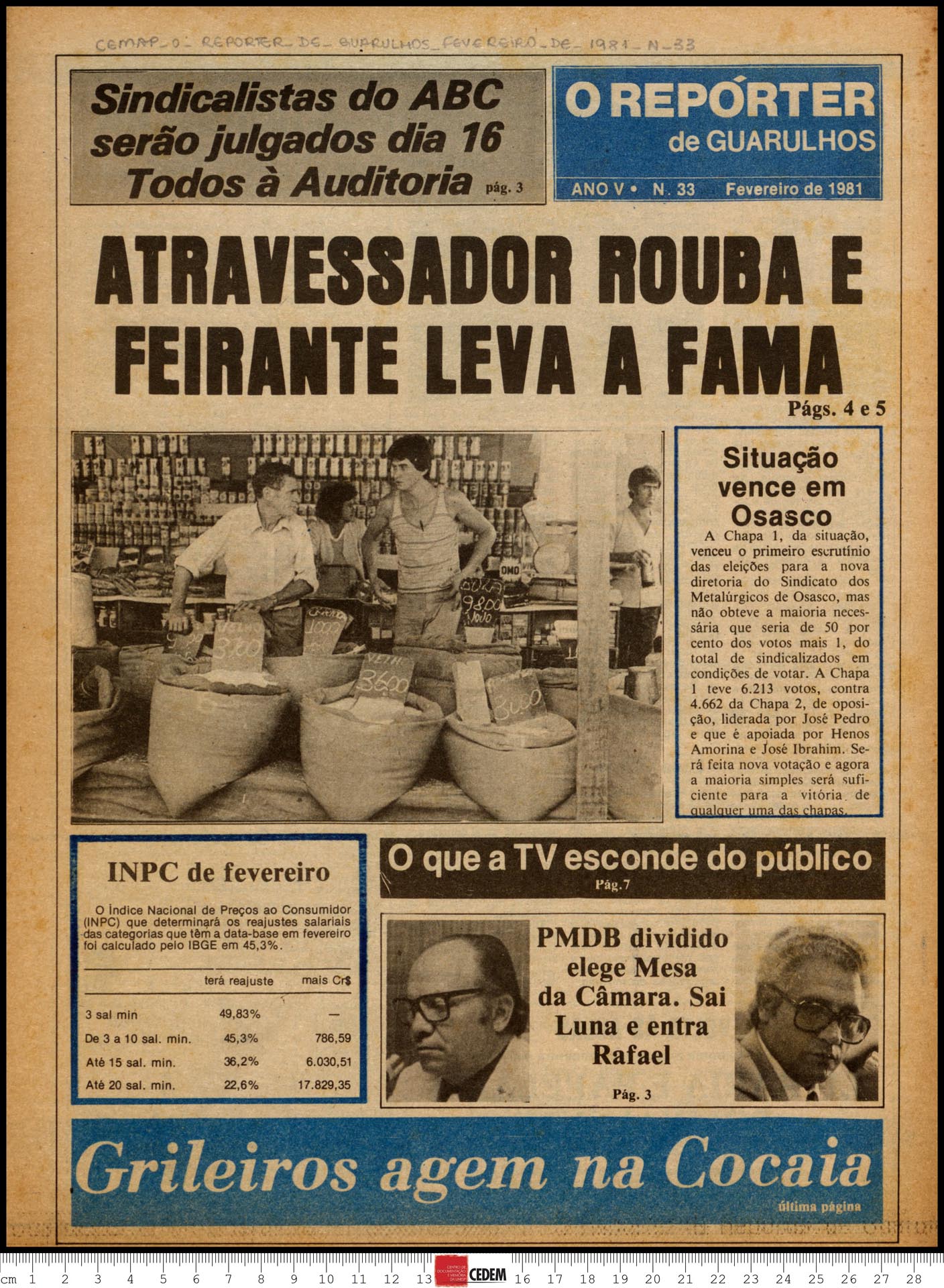 O reportér de Guarulhos - 33 - fev. 1981