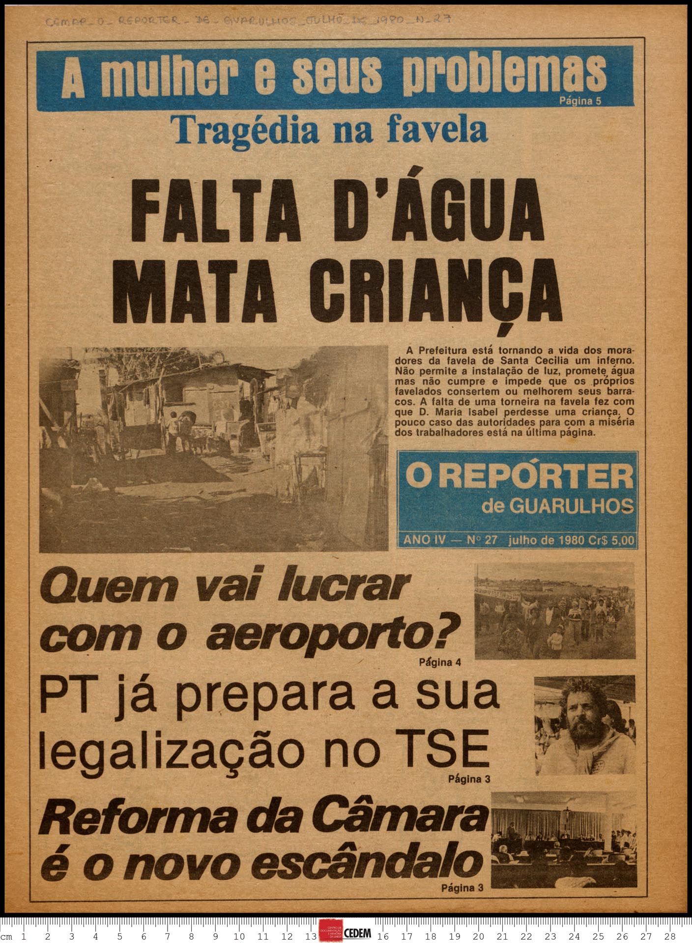 O reportér de Guarulhos - 27 - jul. 1980