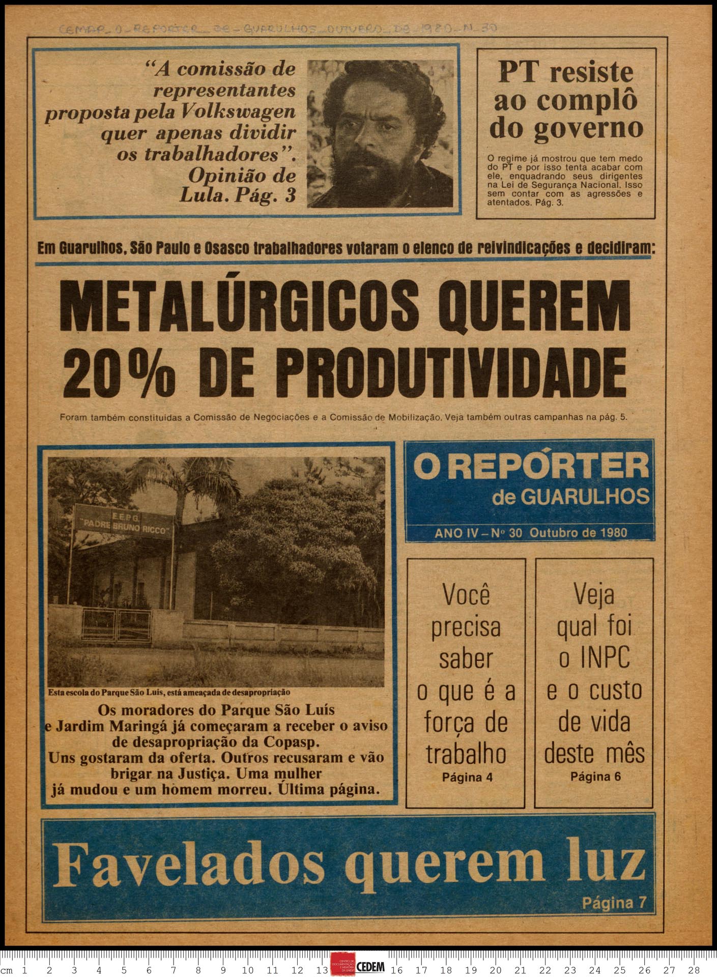 O reportér de Guarulhos - 30 - out. 1980