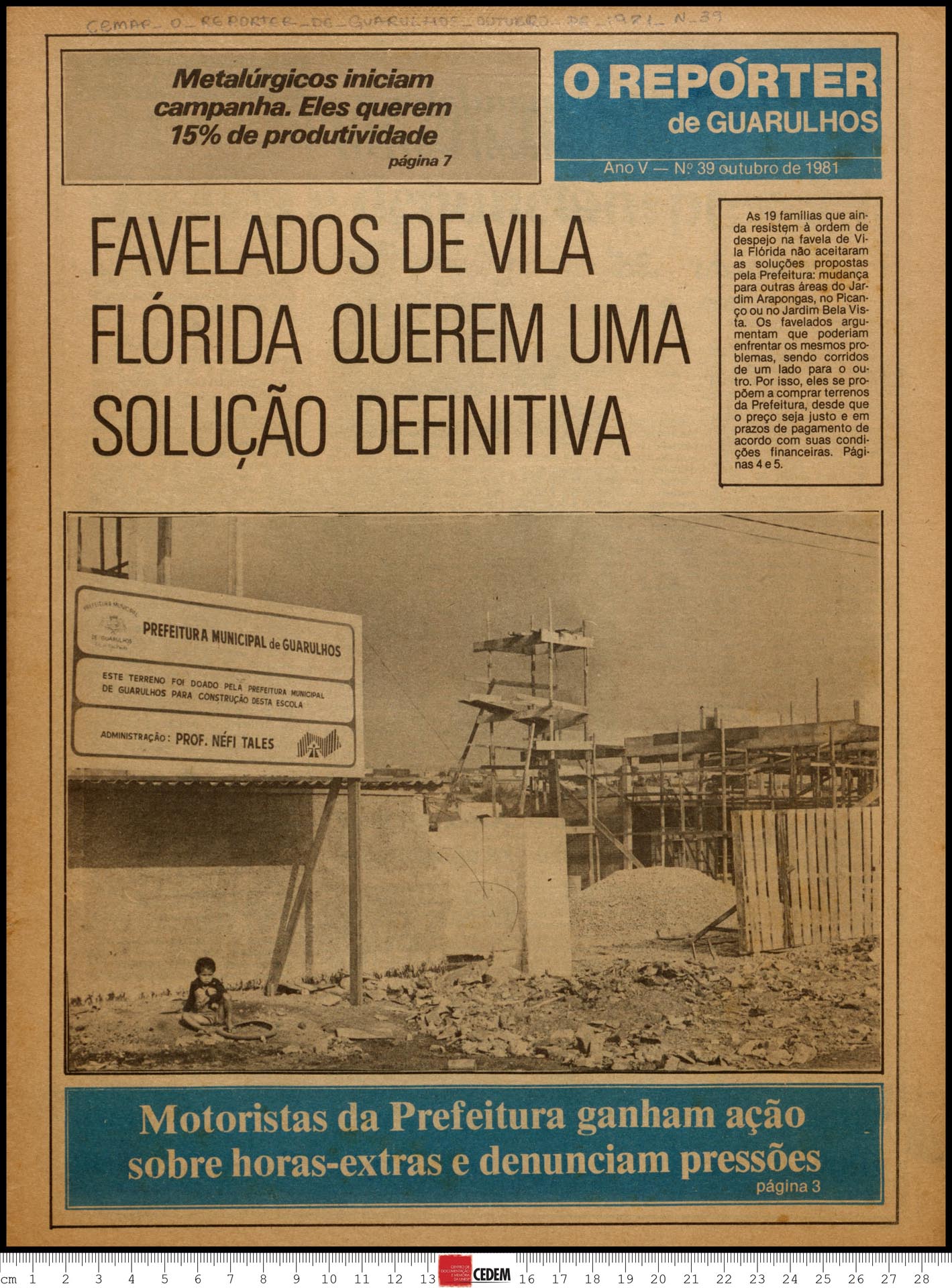 O reportér de Guarulhos - 39 - out. 1981