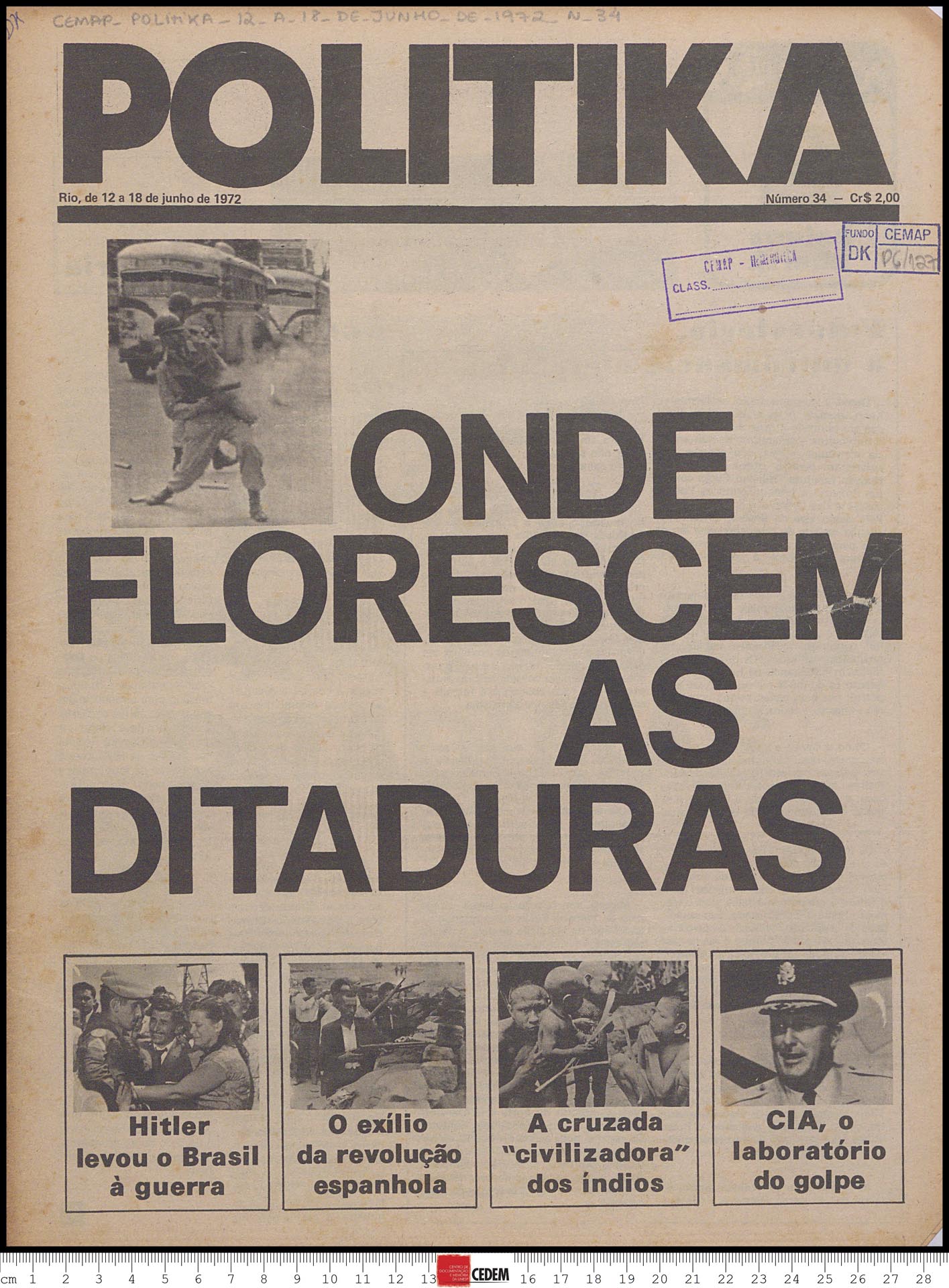 Politika - 34 - 12 a 18 de jun. de 1972