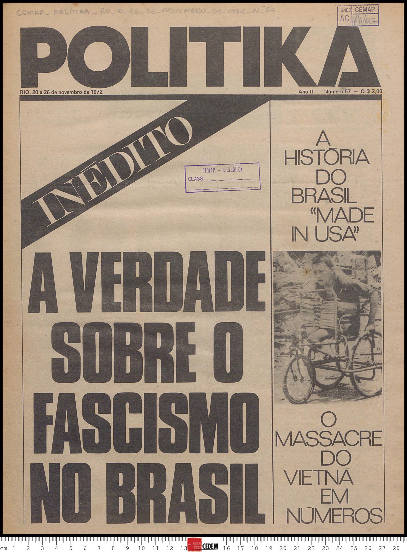 Politika - 57 - 20 a 26 de nov. de 1972