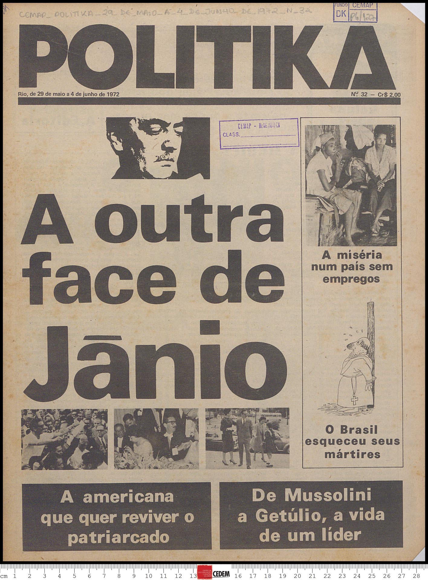 Politika - 32 - 29 de mai. a 4 de jun. 1972