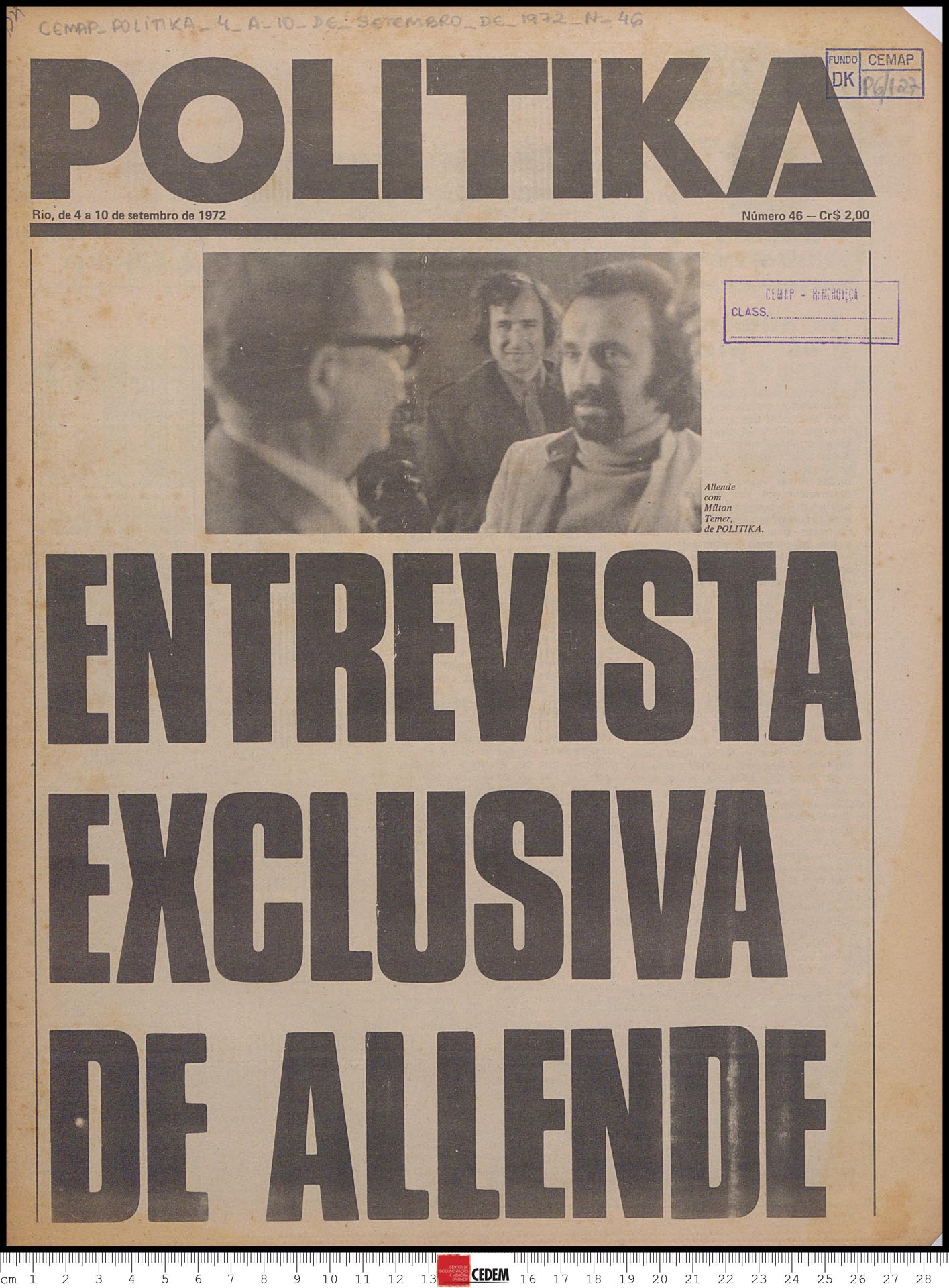 Politika - 46 - 4 a 10 de set. 1972