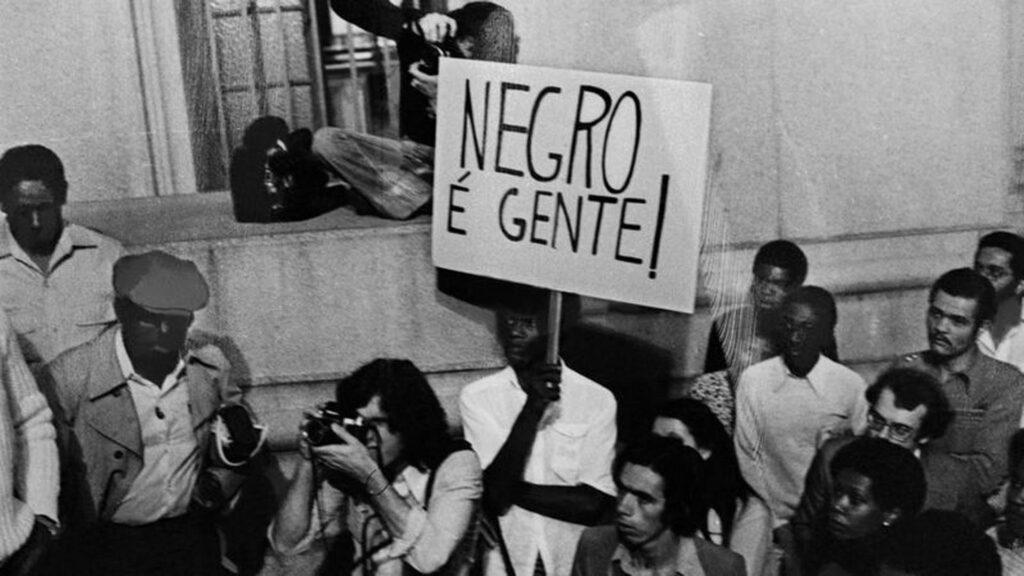 Protesto do Movimento Negro Unificado em 1978