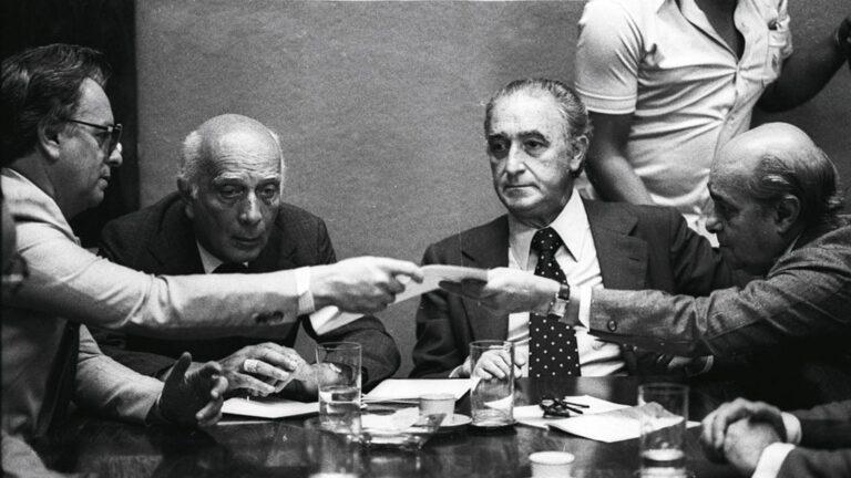 Lideranças do MDB em reunião no ano de 1979