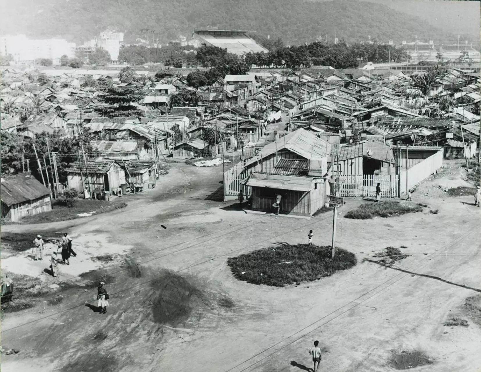 Favela do Pinto antes do incêndio perpetrado em 1969 na comunidade
