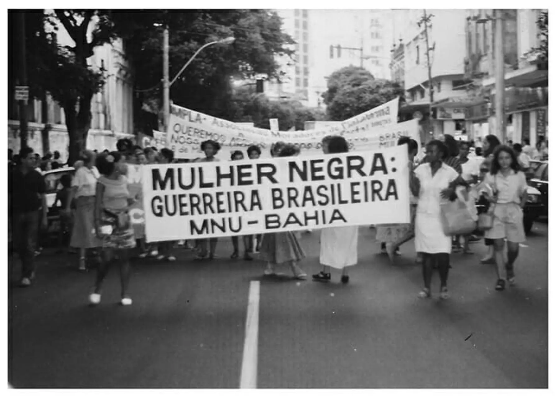 Manifestação do Movimento Negro Unificado na Bahia