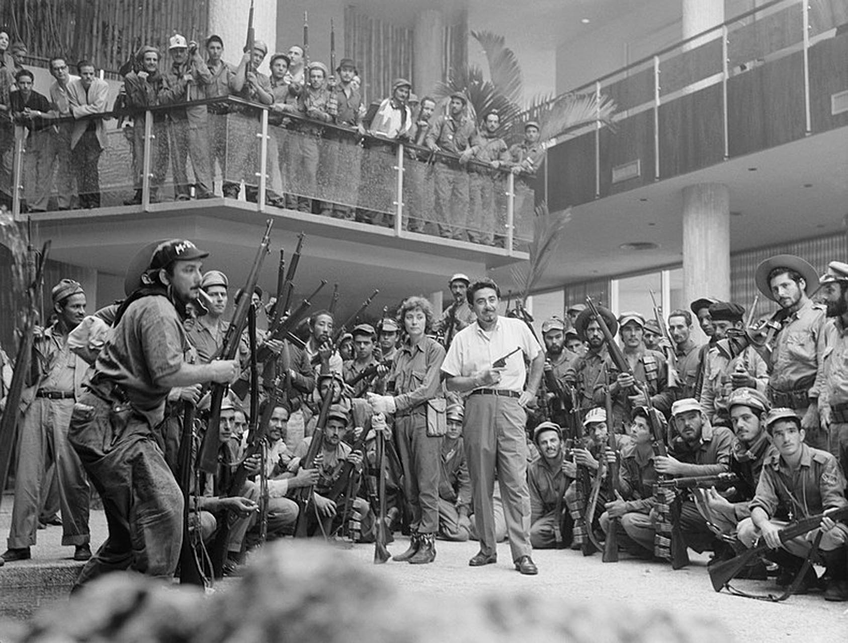 Rebeldes cubanos no Hilton de Havana em 1959