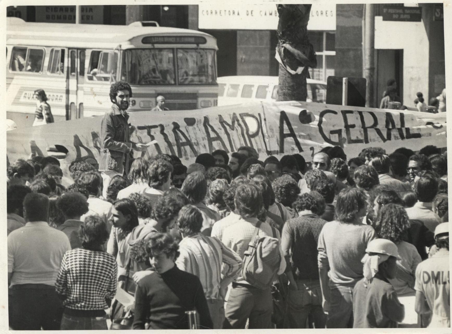 Ato em Porto Alegre pela Anistia em 1978