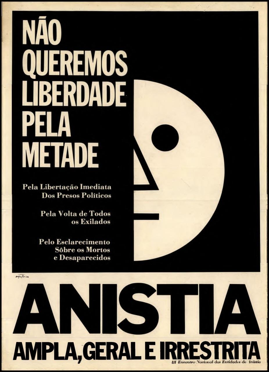 Cartaz do Encontro Nacional das Entidades de Anistia, 1979
