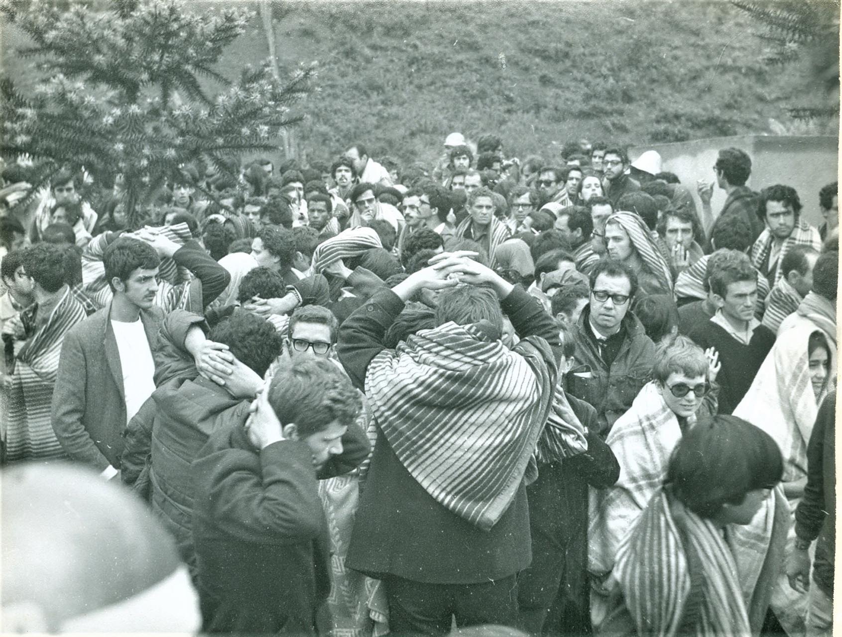 Estudantes presos no Congresso de Ibiúna em 1968