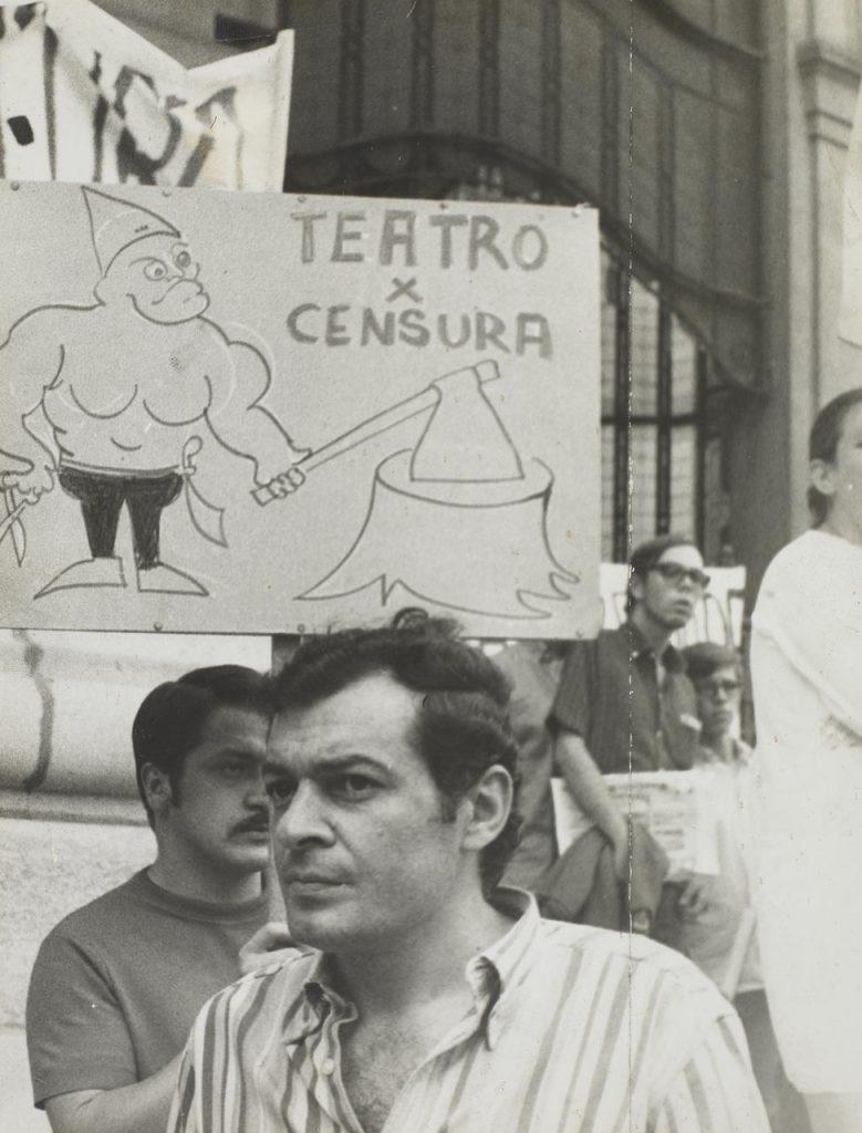 Sérgio Ricardo em protesto contra o governo militar
