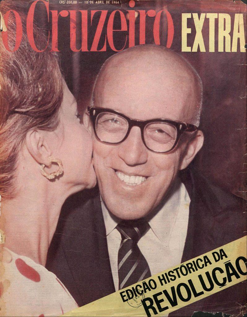 O governador Magalhães Pinto na capa da Revista O Cruzeiro, 1964, edição 26. Fonte: Acervo da Biblioteca Nacional
